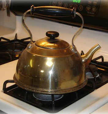 coffee with tea kettle